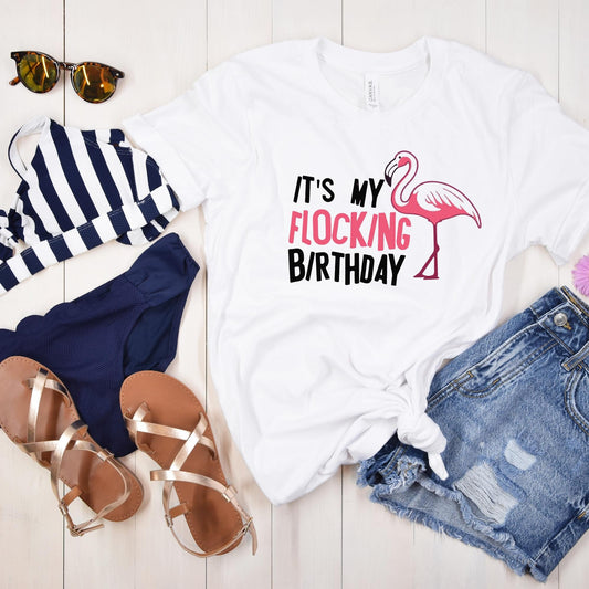 Flocking Birthday Graphic Tee