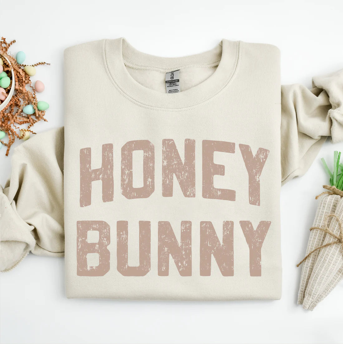 PRE-ORDER Honey Bunny Graphic Sweatshirt in Sand