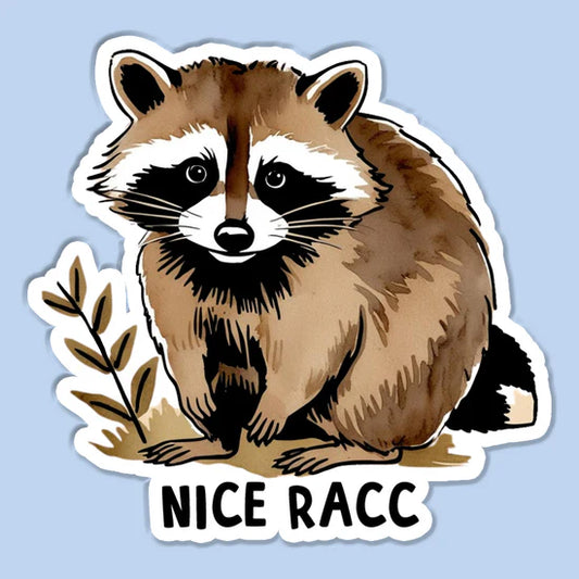 Nice Racc Sticker Decal