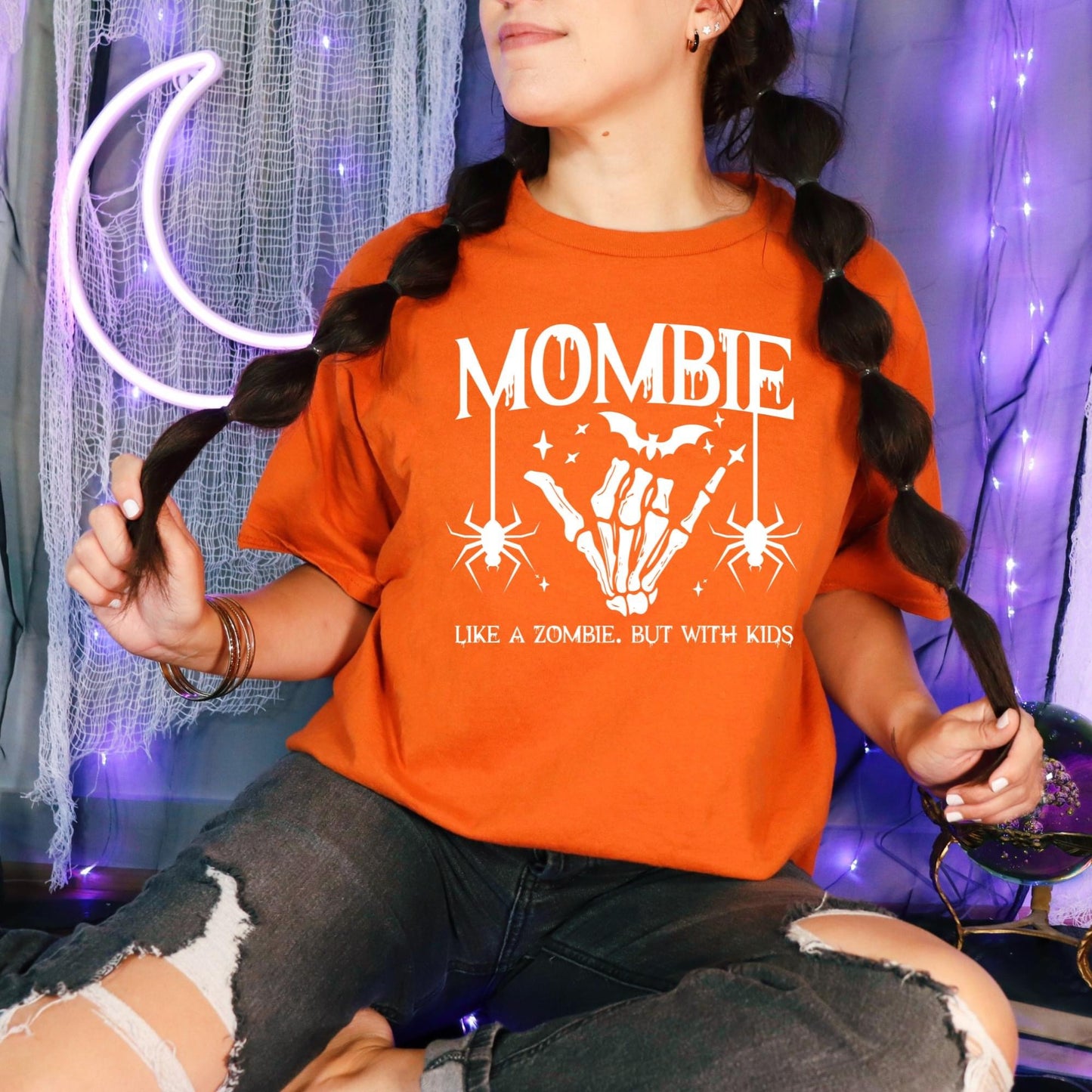 Like a Zombie Mombie Halloween Graphic Tee