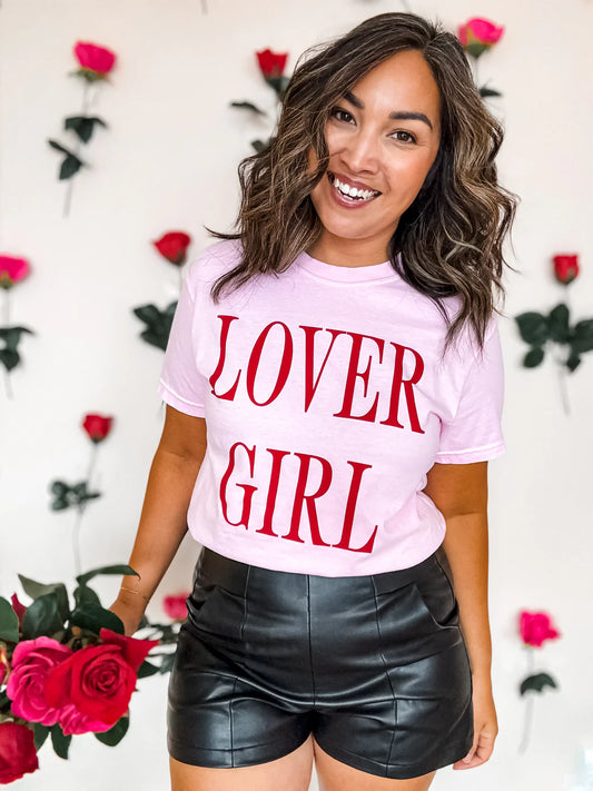 COMING SOON - Lover Girl Graphic Tee in pink