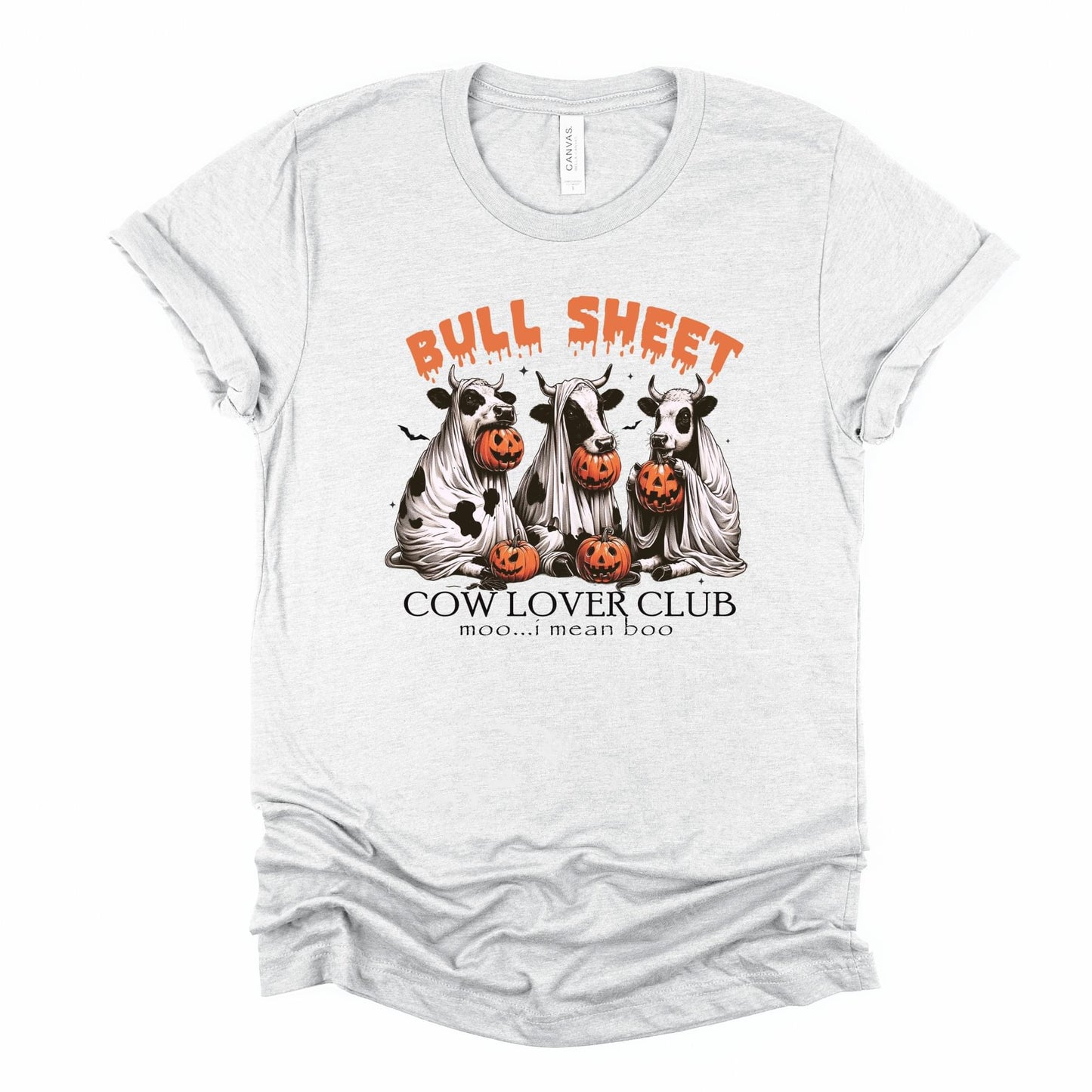 Bull Sheet Cow Lover Club Halloween Graphic Tee