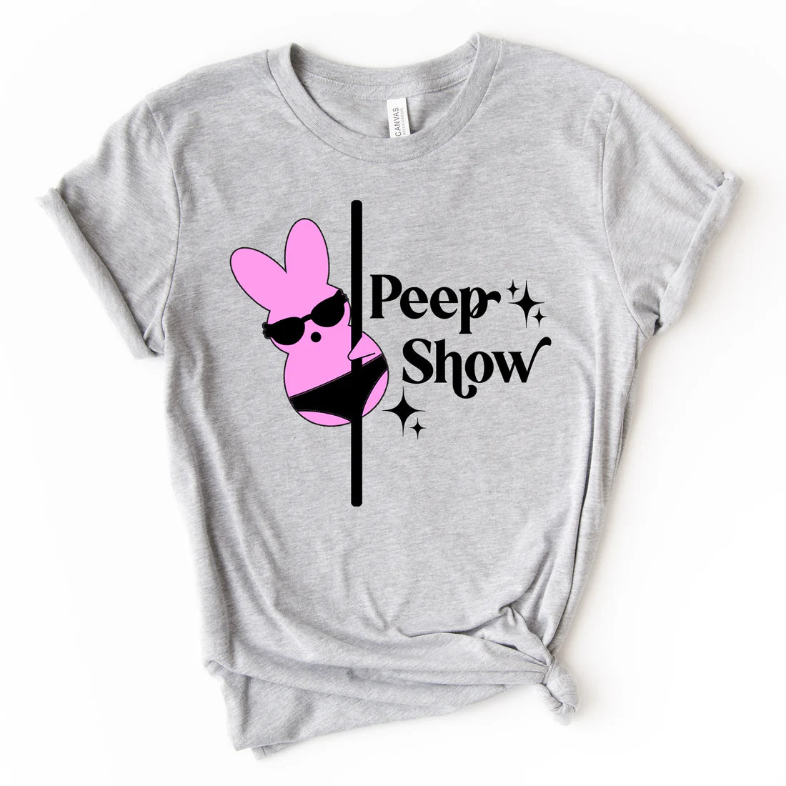 PRE-ORDER Peep Show Graphic Tee in Athletic Gray