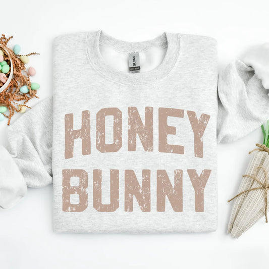 PRE-ORDER Honey Bunny Graphic Sweatshirt in Ash