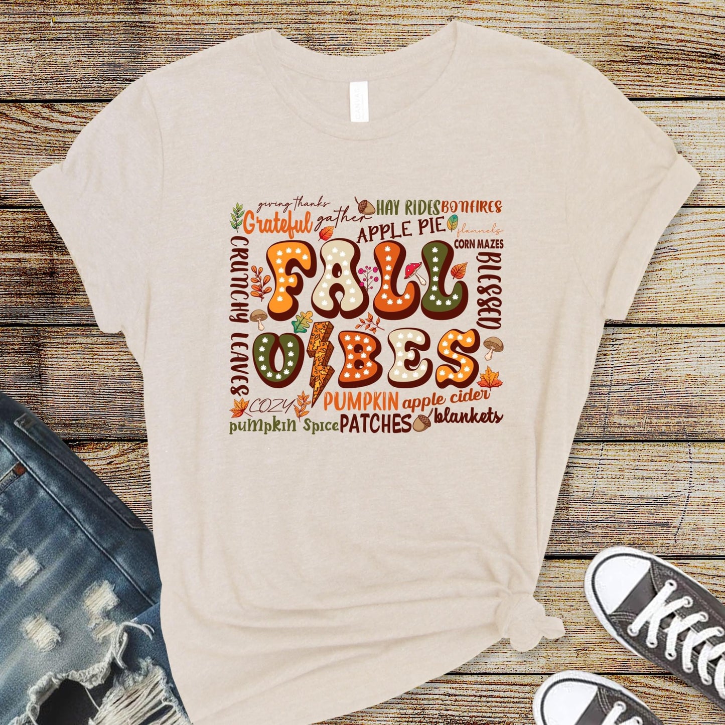 Retro Fall Vibes Graphic Tee